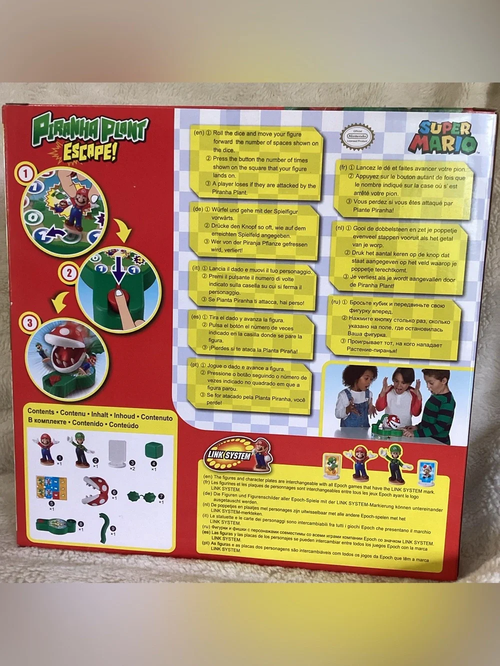 Super Mario Piranha Plant Escape Tabletop Game – Kids Family Board EPOCH GAMES